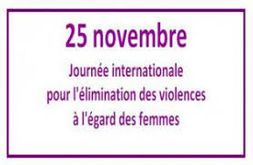 Journée internationale de l’élimination des violences faites aux femmes